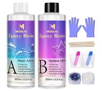 Kit resina epossidica cristallina resina per principianti 600ml/23oz resina