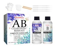 Kit resina epossidica | Kit resina epossidica | 1: 1 Easy Mix Art Resin per la creazione di gioielli, casting, rivestimento | Epossidico resistente ai raggi UV non sbiadito