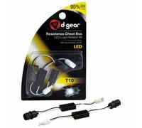 KIT RESISTENZE CANBUS T10 12V AUTO ILLUMINAZIONE D-GEAR GARANZIA 2pz LUCI POSIZ