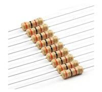 Kit resistore a film di carbonio da 1000 pezzi 1/2W 1RΩ-10MΩ Kit assortimento resistore ad anello colorato da 100 valori x 10 pezzi Set resistore al 5%