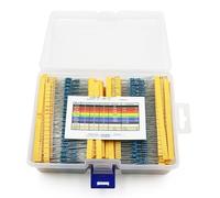 Kit Resistore, Kit Assortimento Resistori Kit Resistori 2600 Pezzi 1 Ohm- Ohm 1/4w con 130 Valori Diversi per la Precisione di Circuiti Elettronici, Elettronica Ed Elettrica