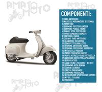 KIT RESTAURO COMPLETO RICAMBI PER VESPA 50 SPECIAL 3 E 4 MARCE