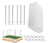 Kit rete per maschere da giardino - Schermo di protezione da 3,05 x 3,96 m con , rete da giardino con morsetti - per uso esterno balcone patio cortile serra frutteto agricoltura