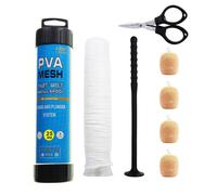 Kit Rete PVA 5M Rete Larga Accessori Carp Fishing con Imbuto e Forbici