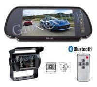 KIT RETROMARCIA AUTO SPECCHIETTO BLUETOOTH TELECAMERA 18 LED INFRAROSSI