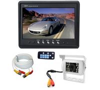 Kit retromarcia monitor + telecamera CCD bianca con cavo 20 metri - camper