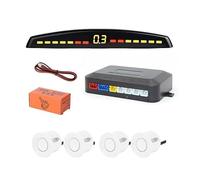 Kit Retromarcia Radar Posteriore Per Auto 4 Sensori Parcheggio Display Della Distanza Sensori Di Parcheggio(bianca)