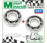 KIT REVISIONE ALBERO MOTORE COPPIA CUSCINETTI PER MINARELLI P3 P4 P6 CUSCINETTO