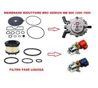 KIT REVISIONE BRC RIDUTTORE POLMONE GENIUS MB 800 1200 + KIT ELETTROVALVOLA ET98