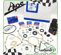 KIT REVISIONE MOTORE APE 50 CONO 19 E 20 GUARNIZIONI PARAOLI CUSCINETTI PIAGGIO