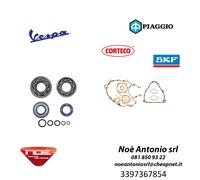 KIT REVISIONE MOTORE VESPA 50 125 ET3 GUARNIZIONI PARAOLI CORTECO CUSCINETTI OR