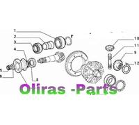 KIT REVISIONE PIGNONE DIFFERENZIALE POSTERIORE FIAT PANDA 4X4 (mod.141.)
