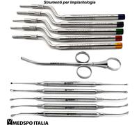 Kit Rialzo del Seno Impianti Dentali Offset Concavo Osteotomo Iniettore di Osso