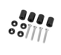 Kit Rialzo Distanziale Cofano Motore, Rialzo Distanziale Ventilazione Cofano Motore in Lega di Alluminio Adatto per Motore 6 Mm (Nero)