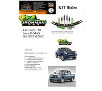 Kit rialzo off road IRONMAN for Isuzu D-Max dal 2003 al 2012 d max +5 cm
