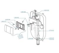 KIT RICAMBI CASSETTA WC P-80 AQUASTOP - FAISMILANI