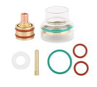 Kit ricambi torce saldatura WP-9 20 25, coppa protettiva trasparente, risparmio gas 30%, flusso uniforme, facile montaggio, precisione e comfort per saldatori
