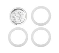 Kit Ricambio Completo con Guarnizioni Silicone e Filtro per Pentola Espresso
