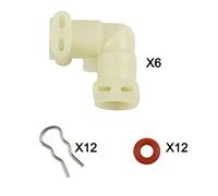 Kit Ricambio Connettore Linea Acqua Forma L per Sistemi Tubi Caffettiera