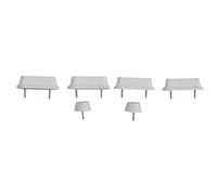 KIT Ricambio Copriwater PARACOLPO E TACCHETTO PER SEDILE WC IN LEGNO Bianco