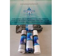 KIT RICAMBIO DEPURATORE 4/5 STADI OSMOSI INVERSA SED5m + GAC + CTO5m + 2MEMBRANE