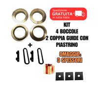 Kit Ricambio Originale FROG 4 Boccole e Coppia Guida con Piastrino + OMAGGIO