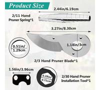 Kit Ricambio Potatore con Molla Lama e Chiave di Regolazione per Decespugliatori