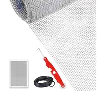 Kit Ricambio Schermo per Finestre Porte Patii Portici 4 da 1 Rete 2 Metri