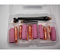 Kit ricambio ugello porta pinza completamento torcia saldatrice tig 17 18 26
