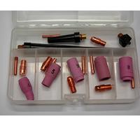 Kit ricambio ugello porta pinza completamento torcia saldatrice tig 9 20