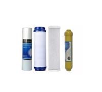 KIT RICAMBIO UNIVERSALE 4 FILTRI DEPURATORE ACQUA CON MINERALIZZATORE SODIO PH