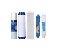 KIT RICAMBIO UNIVERSALE 5 FILTRI DEPURATORE ACQUA A 5 o 6 STADI OSMOSI INVERSA
