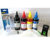 Kit ricarica 400 ML inchiostro cartucce HP envy 6520 hp 308 nere e 308 colore