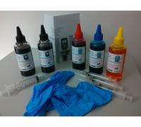 Kit ricarica 500 ML inchiostro 200 ml nero e 300 colore per cartucce hp 364