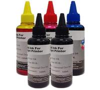 KIT Ricarica cartucce 5 Flaconi 100ml universale inchiostro coroli per Brother, Canon, Epson, HP, LEXMARK, XEROX, DELL.
