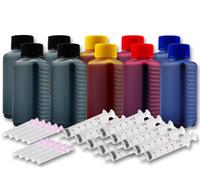 Kit ricarica inchiostro stampante 1000 ml per CANON CLI571C CLI571M CLI571Y B...