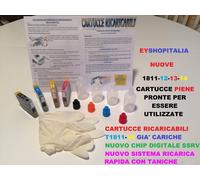 KIT RICARICABILE CARTUCCE PIENE PER EPSON TIPO 1811-1814 ORIGINALI INKJET XP-412