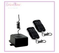 KIT RICEVITORE + 2 RADIOCOMANDI UNIVERSALE 2CH 433,92MHZ UNITRONIC INDOOR