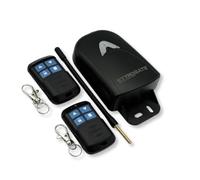 KIT RICEVITORE CENTRALINA UNIVERSALE DA ESTERNO WIRELESS 433MHz CON 2 TELECOMANDI AC/DC 12-24V MONOSTABILE BISTABILE IP65