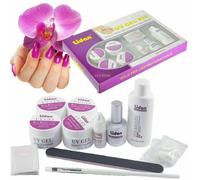 Kit ricostruzione unghie professionale uv gel nail art primer kit completo lidan
