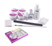 Kit Ricostruzione Unghie completo gel uv nail art kit lidan KIT-2