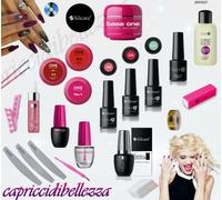KIT RICOSTRUZIONE UNGHIE COMPLETO SILCARE 3 GEL COLOR + 3 SMALTI GEL - NAIL ART