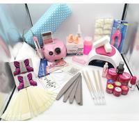 Kit Ricostruzione Unghie Gel Nail Art Semipermanente Gel Color UV Lampada Nails