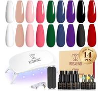 KIT RICOSTRUZIONE UNGHIE GEL SET NAIL SMALTO SEMIPERMANETE LAMPADA FORNETTO UV
