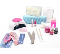 Kit Ricostruzione Unghie Gel Tips Nail Art Semipermanente Gel Color UV Lampada