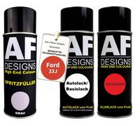 Kit riempitivo a spruzzo per Ford 33J Chili Orange Perl vernice trasparente r...
