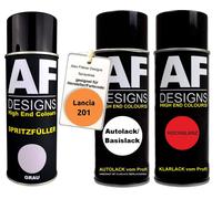 Kit riempitivo a spruzzo per Lancia 201 Arancio Mexico vernice trasparente ri...