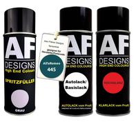 Kit riempitivo spray per AlfaRomeo 445 Blu Mare vernice trasparente metallizz...