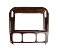 Kit Rifinitura Pannello 9 Pollici Con Cornice DVD Audio Cruscotto Radio Lettore Unità Principale Schermo Grande Stereo 2Din Per Mercedes Per Benz W220 GFVFGNLNNA(Mahogany)