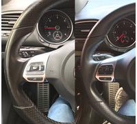 Kit Rigenera Colore Volante auto Pelle Audi Q NERO Ritocco Interni usura Spalla